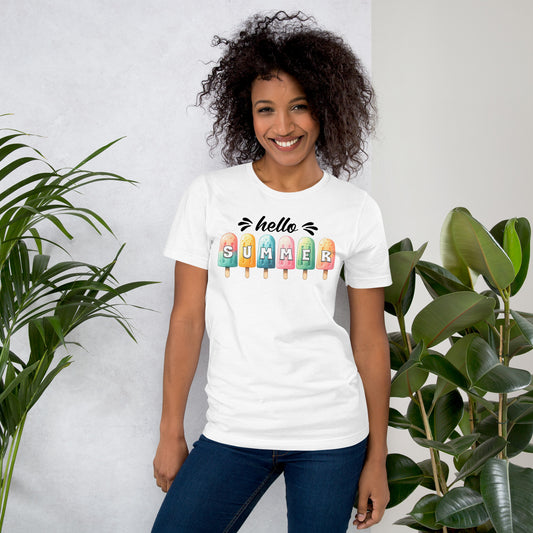 T-Shirt, Summer, Sommer T-Shirt, sommerlich, Hello Summer